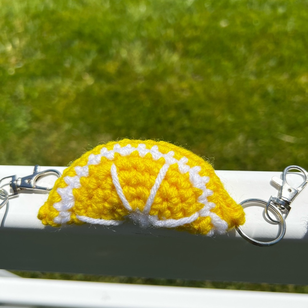Custom Bundle of 3 Hand Crocheted Lime Keychains - Picture 8 of 16